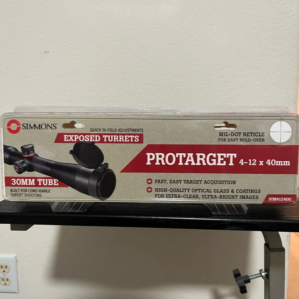 Brand New Simmons ProTarget 4-12x40mm 30mm Tube, Riflescope
